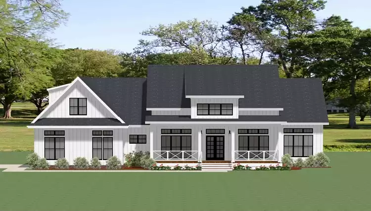 image of single story country house plan 7062